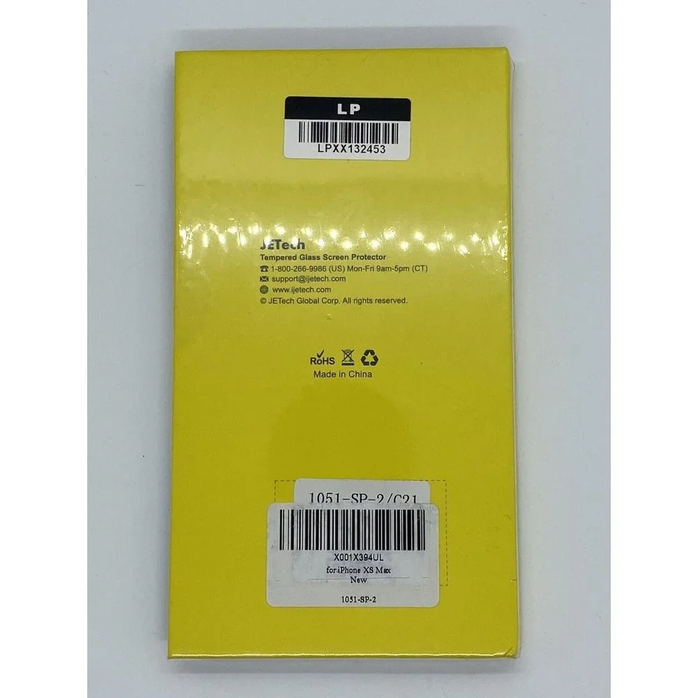 JETech Glassx2 Tempered Glass Screen Protector for Apple iPhone XS Max